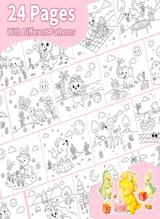 Kalysky Paint with Water Books for Kids Ages 4-8, Mess Free Water Color Painting Set for Toddlers, Travel-Friendly & Birthday Gift - Image 3